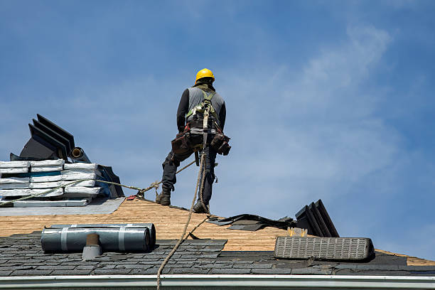 Professional Roofing technician working in New Castle, CO